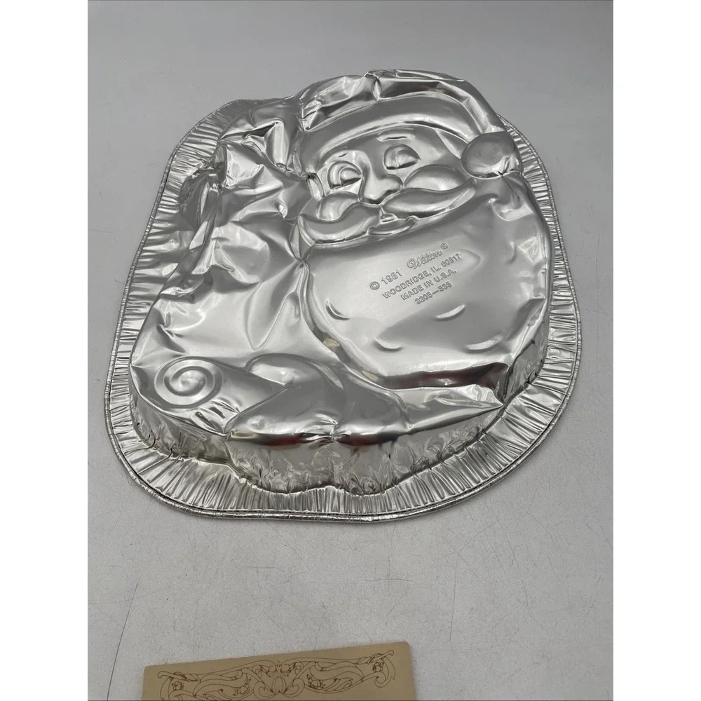 Vntg NOS 1978 Wilton Cake Decorating Kit SANTA CLAUS Pan + Directions Insert